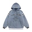 画像1: Women's Sylvester embroidery Washed and Aged Hooded Quilted Denim Pullover Jacket　ルーニー・テューンズシルベスター刺繍フード付きキルティングデニムプルオーバージャケット (1)