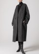 画像5: Women's cashmere mid-length V-neck coats Jacket　Vネックウールロングコート  ジャケット (5)