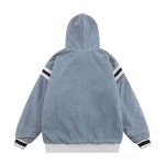 画像2: Women's Sylvester embroidery Washed and Aged Hooded Quilted Denim Pullover Jacket　ルーニー・テューンズシルベスター刺繍フード付きキルティングデニムプルオーバージャケット (2)