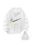 画像2: SALE セール Unisex Double Swoosh logo Hoodie Hoody ユニセックス 男女兼用 長袖 フーディ パーカー ダブルスウッシュ ロゴ (2)