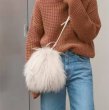 画像10: bucket hand-carrying one-shoulder fur tote Shoulder  Bag 　バケットリングハンドルファートート ショルダーバックハンドバッグ  (10)