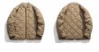 画像7: Diamond-shaped quilted down jacket stadium jumper jacket  blouson  ユニセックス 男女兼用ダイアモンドシェイドキルティングダウンジャケットジャンパー  ブルゾン (7)