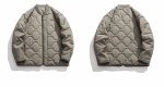 画像6: Diamond-shaped quilted down jacket stadium jumper jacket  blouson  ユニセックス 男女兼用ダイアモンドシェイドキルティングダウンジャケットジャンパー  ブルゾン (6)
