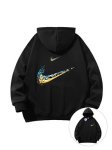 画像1: SALE セール Unisex Double Swoosh logo Hoodie Hoody ユニセックス 男女兼用 長袖 フーディ パーカー ダブルスウッシュ ロゴ (1)