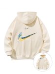 画像3: SALE セール Unisex Double Swoosh logo Hoodie Hoody ユニセックス 男女兼用 長袖 フーディ パーカー ダブルスウッシュ ロゴ (3)