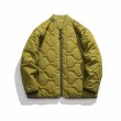 画像4: Diamond-shaped quilted down jacket stadium jumper jacket  blouson  ユニセックス 男女兼用ダイアモンドシェイドキルティングダウンジャケットジャンパー  ブルゾン (4)