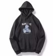 画像2: teddy bear print hoodie   ユニセックス 男女兼用テディベアプリントフーディパーカー (2)