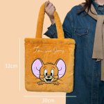 画像4: tom and jerry  fur tote Shoulder  Bag 　トムとジェリートム＆ジェリーファートート ショルダーバックハンドバッグ  (4)