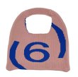 画像5: crocheted woven handbags tote Shoulder  Bag 　NO6編み込みニットトート ショルダーバックハンドバッグ  (5)
