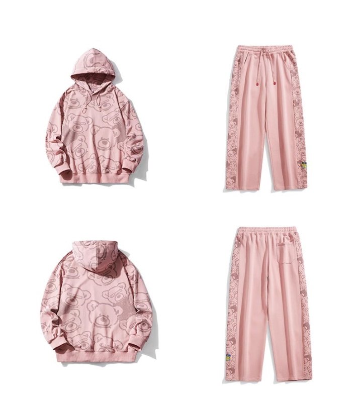 画像2: NASA x  Bear Unisex Set up Matching Set Hoodie Hoody + Pant ユニセックス 男女兼用 マッチングセット セットアップ 上下 NASA ナサ×ベア (2)