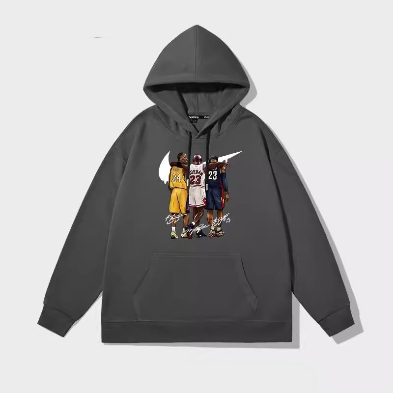 画像3: NBA Basket Legend Players Triple 3 "Jordan,Kobe,LeBron" Print Unisex Hoodie Hoody Sweat 8 colors ユニセックス 男女兼用 NBA バスケット レジェンド トリプル3 ジョーダン、コービー、レブロン スウェット フーディ パーカー 8色 (3)