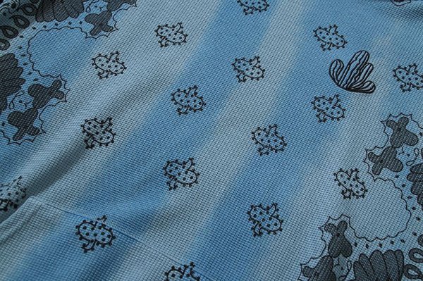 画像6: Cactus & Paisley Print hoodie   ユニセックス 男女兼用カクタス＆ペイズリープリントグラフィックプリントフーディパーカー (6)