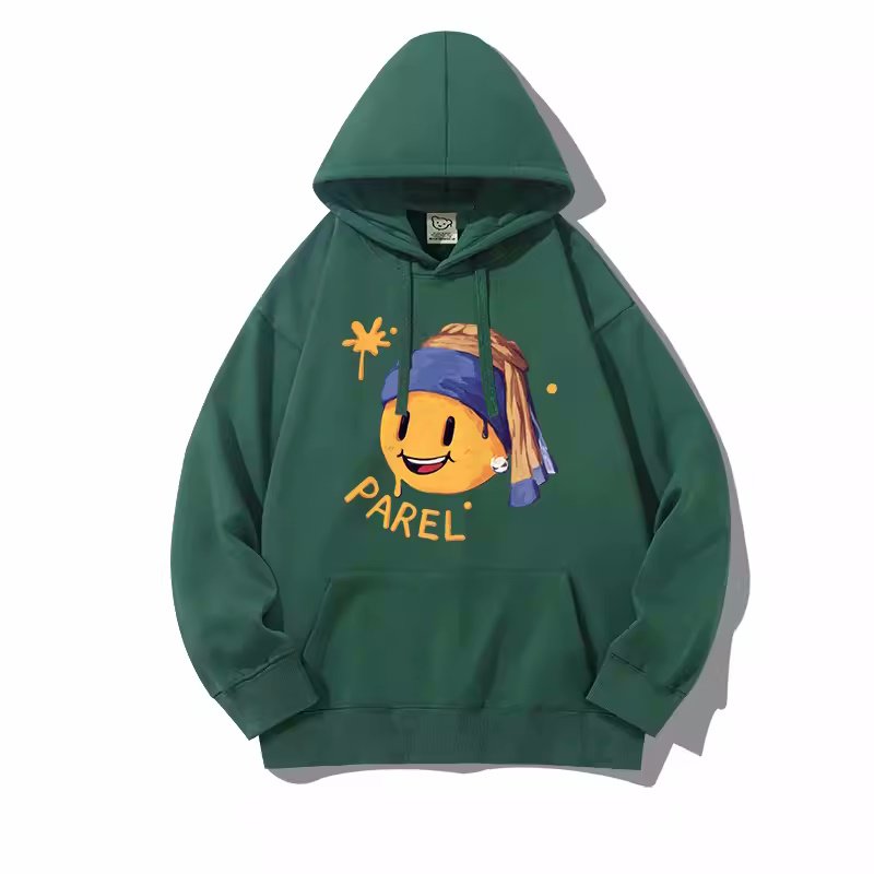 画像8: Unisex Girl with a Pearl Earring x Smile Hoody ユニセックス 男女兼用  真珠の耳飾りの少女×スマイルフーディ パーカー (8)
