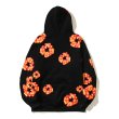 画像3: cycle flower graphic hoodie   ユニセックス 男女兼用サイクルフラワーグラフィックプリントフーディパーカー (3)