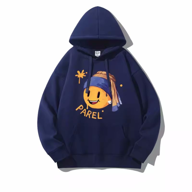 画像6: Unisex Girl with a Pearl Earring x Smile Hoody ユニセックス 男女兼用  真珠の耳飾りの少女×スマイルフーディ パーカー (6)