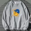 画像5: smile cap print Sweatshirt   Sweat   ユニセックス 男女兼用スマイルキャッププリントスエット (5)