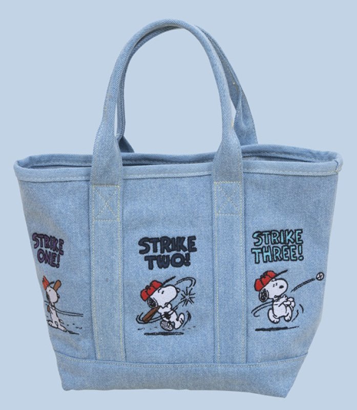 画像4: Snoopy embroidered cute canvas tote Shoulder  Bag 　スヌーピー刺繍キャンバストート ショルダーバックハンドバッグ  (4)