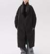 画像7:  men and women loose stand-up collar bread coat, trendy warm long coat ユニセックス 男女兼用 ダウンキルティングロングコート (7)