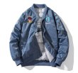 画像8: Donald Duck Emblem MA-1 Down BASEBALL JACKET baseball uniform jacket blouson ユニセックス 男女兼用 ドナルドダック 刺繍 ボンバー ダウン ジャケット スタジアムジャンパー スタジャン MA-1 ボンバー ジャケット ブルゾン (8)