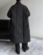 画像5:  men and women loose stand-up collar bread coat, trendy warm long coat ユニセックス 男女兼用 ダウンキルティングロングコート (5)