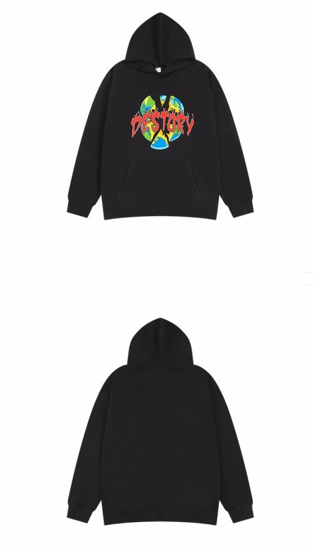 画像5: Unisex broken earth print Hoody ユニセックス 男女兼用  ブロークンアース地球フーディ パーカー (5)