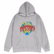 画像1: Unisex broken earth print Hoody ユニセックス 男女兼用  ブロークンアース地球フーディ パーカー (1)