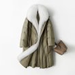 画像6: Women's Real Fur down Long Coat jacket ラクーン ファー付き ダウン ロング コート (6)