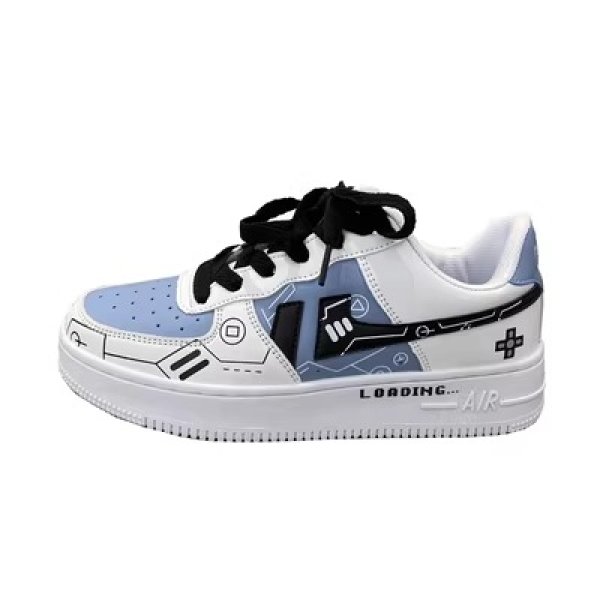 画像1: Unisex AF1 Style Shoes Sneaker 2 Colors Loading Logo 男女兼用 ユニセックス スニーカー シューズ (1)