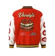 画像2: Vandy's Hamburger embroidery baseball uniform Stadium jacket blouson　ユニセックス男女兼用Vandy'sハンバーガー刺繍ジャケットスタジアムジャンパー スタジャン ジャケットブルゾン (2)