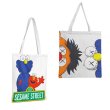 画像1: New Unisex canvas sesame street×kaws design Tote shoulder bag 　ユニセックス　セサミストリート＆カウズ 　キャンバス トート ショルダーバッグ エコバッグ (1)