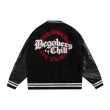 画像1: BACK logo Begoberg Chill embroidery Jumper jacket baseball uniform jacket blouson stadium jacket　ユニセックス 男女兼用 BACK 背面 背中　ビッグロゴ　アルファベットロゴ刺繍ジャケットスタジアムジャンパー スタジャン ブルゾンジャケット (1)