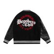 画像1: BACK logo Begoberg Chill embroidery Jumper jacket baseball uniform jacket blouson stadium jacket　ユニセックス 男女兼用 BACK 背面 背中　ビッグロゴ　アルファベットロゴ刺繍ジャケットスタジアムジャンパー スタジャン ブルゾンジャケット (1)