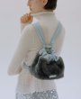 画像3: Bucket Contrast Color Furry Design Single Shoulder Crossbody Bag Backpack Bag　バケットコントラストカラーファートートショルダークロスボディーパックバックバッグ (3)