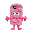 画像1: iPhone Case Fit for 15,15 Pro,15 Pro Max,14,14 Pro,14 Pro Max,13,13 Pro,13 Pro Max,12,12 Pro,12 Pro Max,11 アイフォンケース11-15まで 幅広いラインアップ　ぬいぐるみ　人形　モフモフ　可愛い　モンスターデザイン　携帯カバー (1)