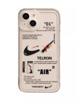 画像1: SALE セール Broken swoosh Clear Soft silicon iPhone Case Fit for 15,15 Pro,15 Pro Max,14,14 Pro,14 Pro Max,13,13 Pro,13 Pro Max,12,12 Pro,12 Pro Max,11 アイフォンケース11-15まで 幅広いラインアップ ブロークンスウォッシュ　シリコン　ソフト　携帯カバー  (1)