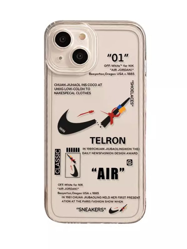 画像1: SALE セール Broken swoosh Clear Soft silicon iPhone Case Fit for 15,15 Pro,15 Pro Max,14,14 Pro,14 Pro Max,13,13 Pro,13 Pro Max,12,12 Pro,12 Pro Max,11 アイフォンケース11-15まで 幅広いラインアップ ブロークンスウォッシュ　シリコン　ソフト　携帯カバー  (1)
