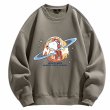 画像5: NASA×Snoopy x Saturn round neck sweat shirt ユニセックス 男女兼用ナサ×スヌーピー×土星 プリント スウェット トレーナー (5)