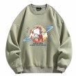 画像8: NASA×Snoopy x Saturn round neck sweat shirt ユニセックス 男女兼用ナサ×スヌーピー×土星 プリント スウェット トレーナー (8)