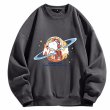 画像4: NASA×Snoopy x Saturn round neck sweat shirt ユニセックス 男女兼用ナサ×スヌーピー×土星 プリント スウェット トレーナー (4)