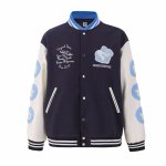 画像3: Vandythepink Rabbit & Earth embroidery baseball jacket stadium jacket baseball uniform jacket blouson  ユニセックス 男女兼用ラビット＆地球刺繍スタジアムジャンパー ダウンジャケット スタジャン MA-1 ボンバー ジャケット ブルゾン (3)