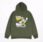 画像3: ninety impersonator dog hoodie  ユニセックス 男女兼用 ninety なりすましドッグプリントフーディパーカー スウェット  (3)