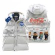 画像3: NASA Bear × Coca Cola  Hoodie Hoody down Vest jacket　ユニセックス 男女兼用 NASAナサ ベア×コカコーラロゴ　フード付き　ダウンベスト　ジャケット (3)