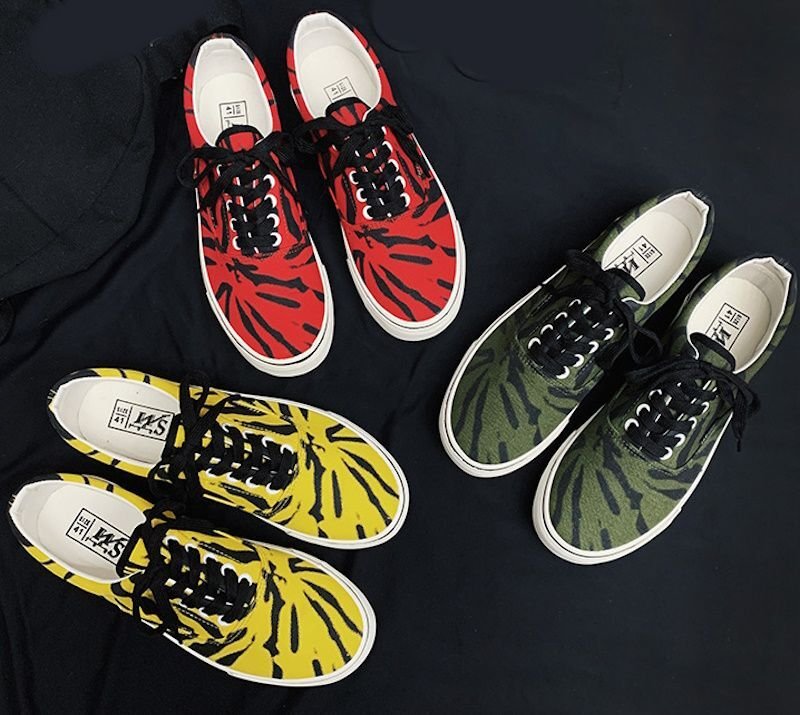 画像4: Unisex Vance Elf EraTie-Dye low-top skate shoes 男女兼用 ユニセックスタイダイローカットレースアップ スニーカー スケートボードシューズ (4)