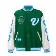 画像2: Vandythepink cup embroidery baseball jacket stadium jacket baseball uniform jacket blouson  ユニセックス 男女兼用アースカップ刺繍スタジアムジャンパー ダウンジャケット スタジャン MA-1 ボンバー ジャケット ブルゾン (2)