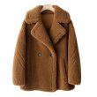 画像3: Women's teddy bear Sheep fur tailored jacket coat テディベア  テディーベア テーラードジャケット コート　 (3)