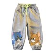 画像1: Tom and Jerry Sweatpants ユニセックス 男女キッズ兼用トムとジェリートム＆ジェリースウェットパンツ子供服 (1)