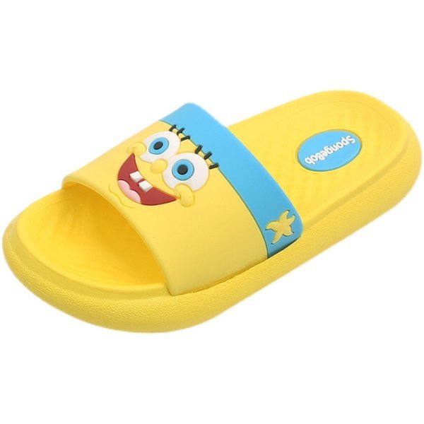 画像1: Junior Unisex SpongeBob sandal casual shoes ユニセックス ジュニア キッズ 男女兼用 スポンジボブシャワーサンダル スライド カジュアル シューズ (1)