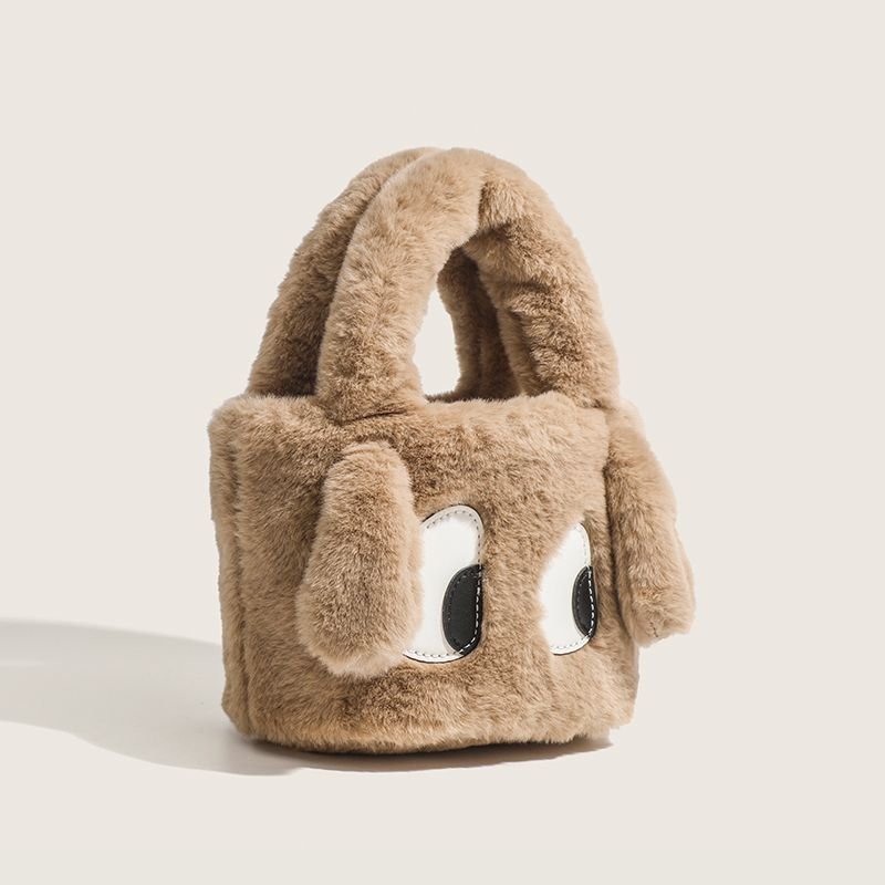 画像2: Woman’s eyes ecofur tote bag アイズ 目玉 エコファー トートバッグ (2)