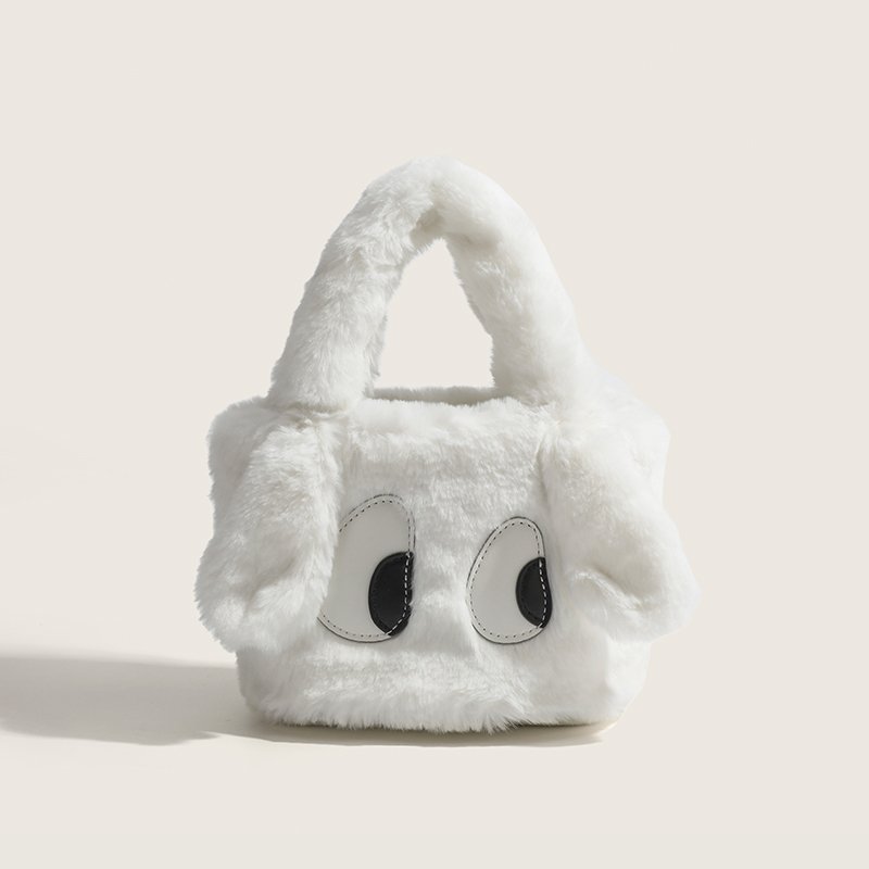 画像3: Woman’s eyes ecofur tote bag アイズ 目玉 エコファー トートバッグ (3)