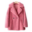 画像2: Women's teddy bear Sheep fur tailored jacket coat テディベア  テディーベア テーラードジャケット コート　 (2)